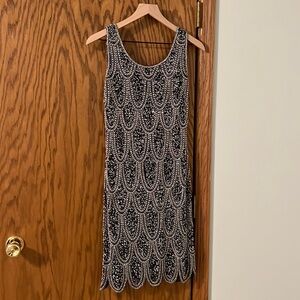 Pisarro Nights scalloped hem dress